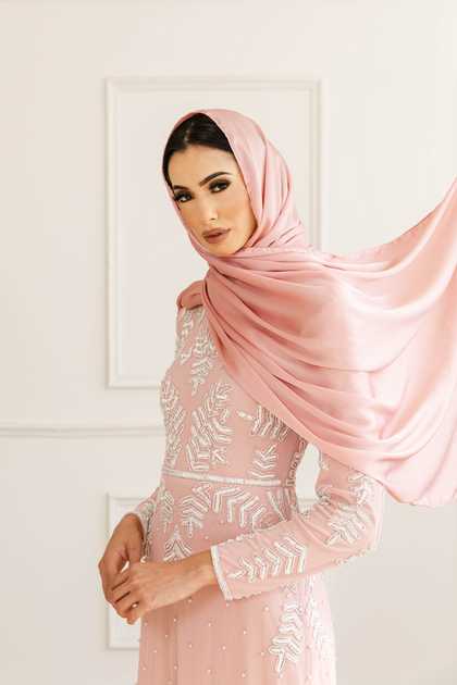 Pink dress hotsell with hijab