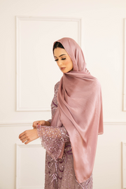 Lilac Satin Hijab
