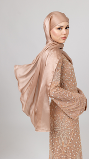 Blush Pink Satin Hijab