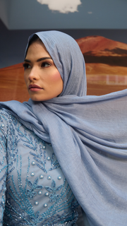 Blue Premium Modal Hijab