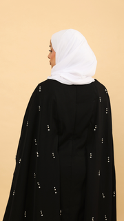 Black Cape Modest Maxi Dress