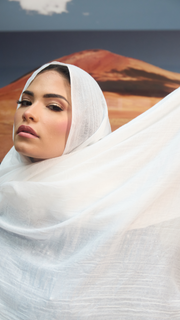 White Premium Modal Hijab