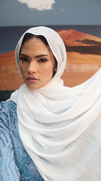 White Premium Modal Hijab