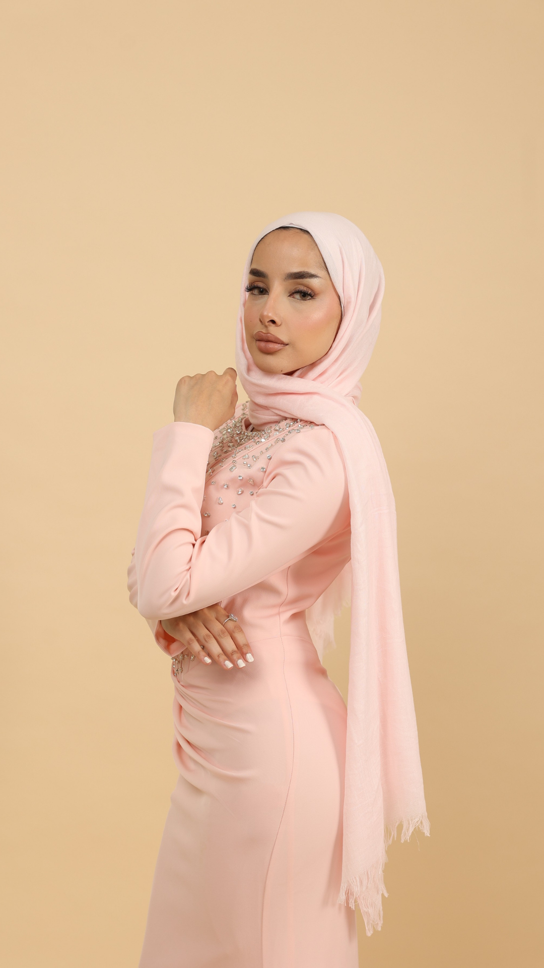 Baby Pink Premium Modal Hijab – Shimmi Dresses