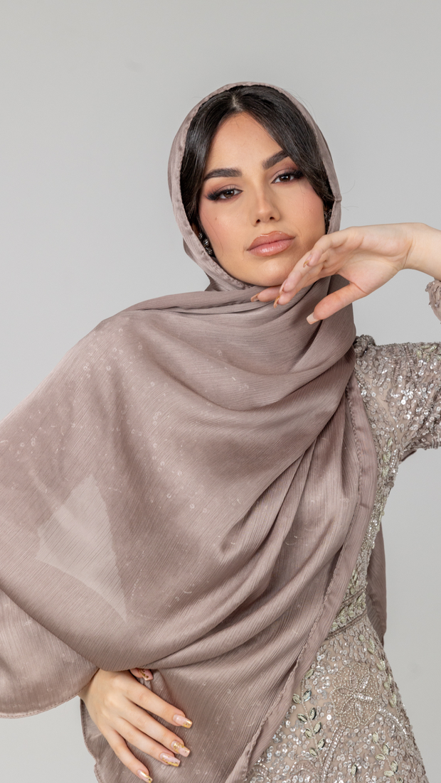 Gold Satin Hijab