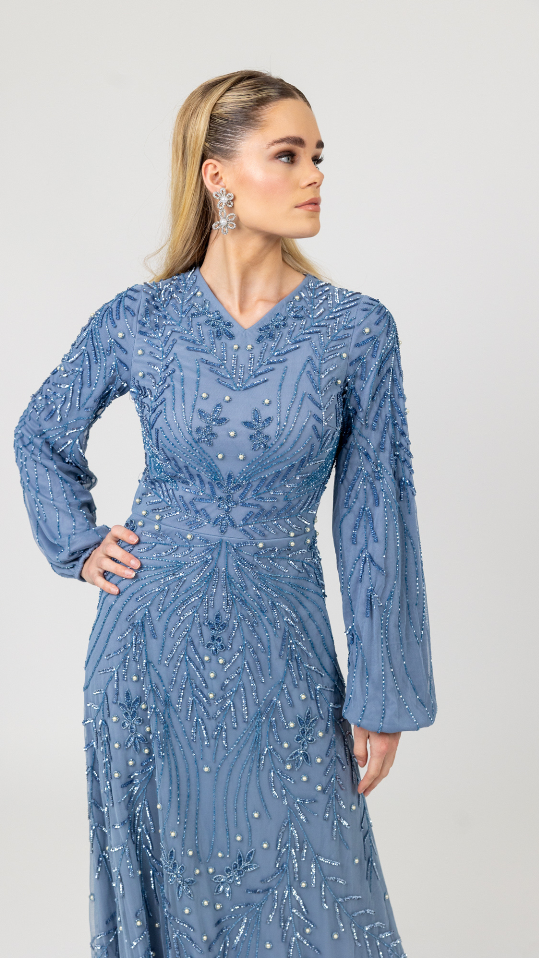chinese dress ladies PRETTYGARDEN Women's Fall Wedding Guest Dresses Boho Floral Long Sleev