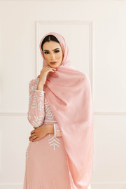 Baby Pink Satin Hijab