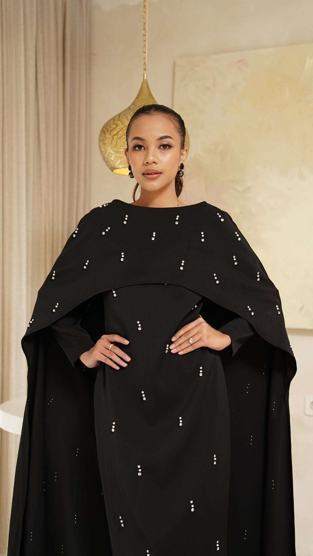 Black Cape Modest Maxi Dress Shimmi Dresses Black Cape Modest Maxi Dress Shimmi Dresses