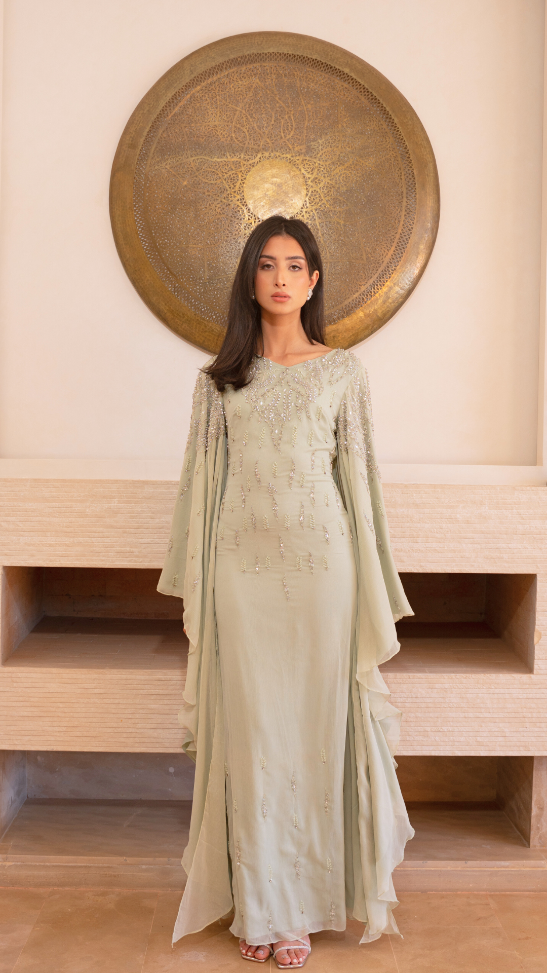 fitted kaftan dress Sage Modest Sequin and parts of the Kendra Lust Posing In Size:18-24m YGroup_come_sail_away_dress