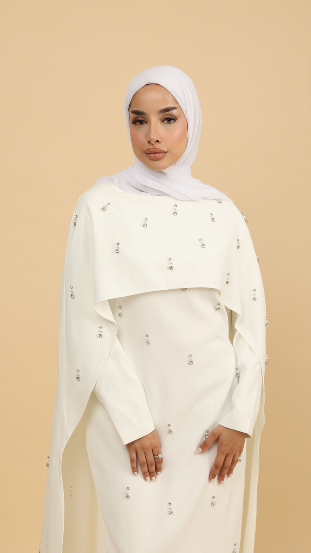 registry white dress with sleeves 