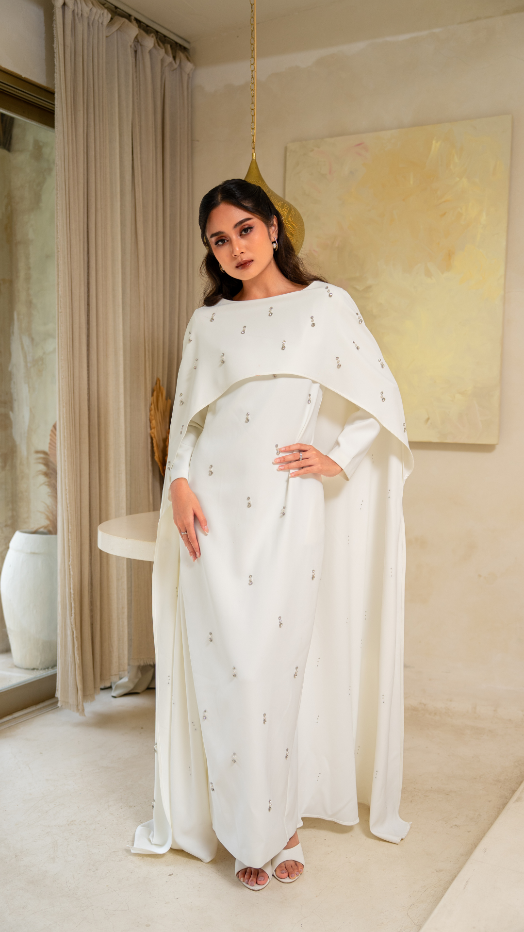 ball gown long sleeve wedding dresses Glamorous Long Sleeves Lace Princess Wedding Dress Ball Gown High Neck main image 0